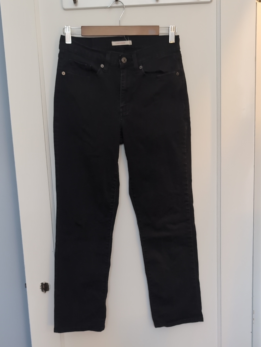 Levi's Black Straight-Leg Women's Jeans